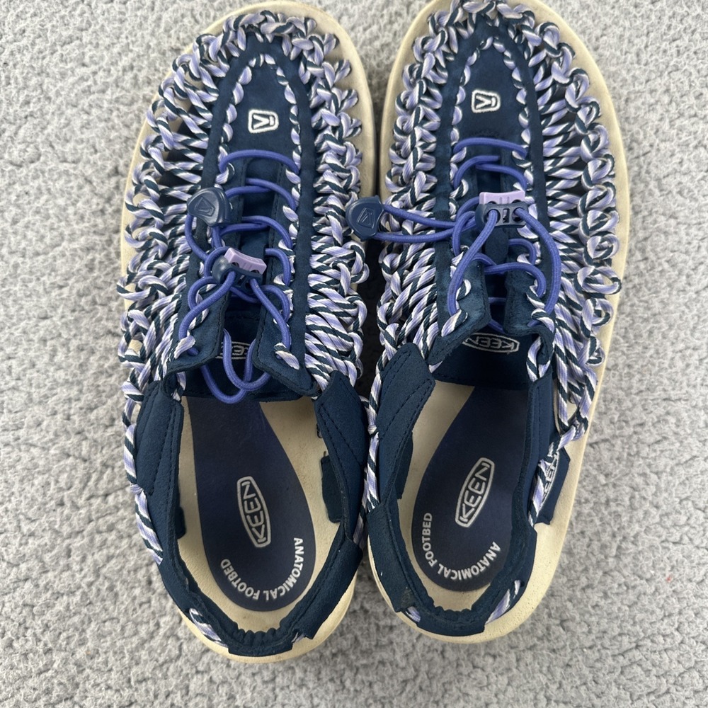 KEEN Uneek Para Cord Sandal Women 9.5 Blue Purple Braided Beach 1014631 - Picture 10 of 10